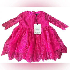 NWT Bardot Girls Gertrude Scalloped Lace Dress